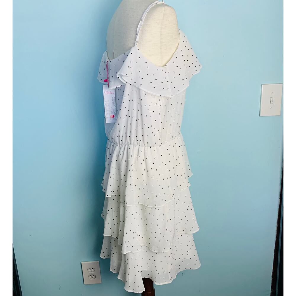 NWT Parker Dot Ruffle Slip Dress - Picture 7 of 9